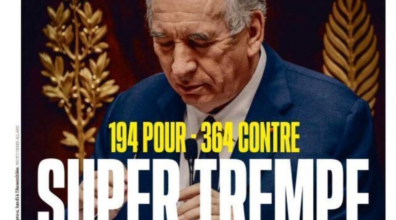 Chute de François Bayrou : "Super trempe"