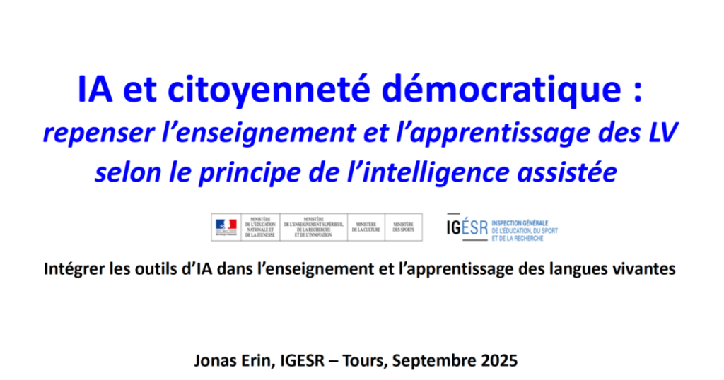 Séminaire "IA et citoyenneté démocratique"