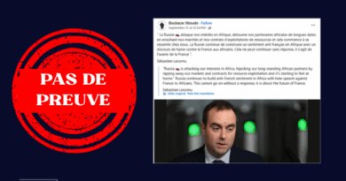 Les mots attribués à Lecronu ne sont pas vérifiés