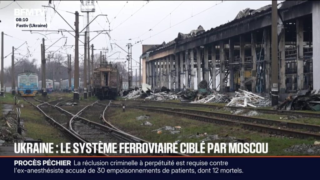Guerre en Ukraine: les réseaux ferroviaires, des cibles de choix des frappes russes